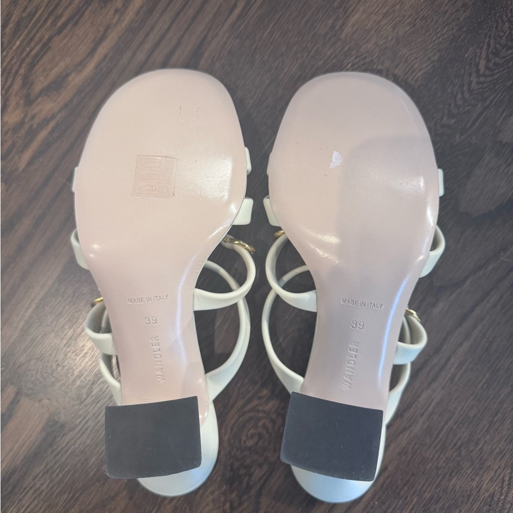 Wandler Leather and Gold Detail Heels - Picture 4 of 4
